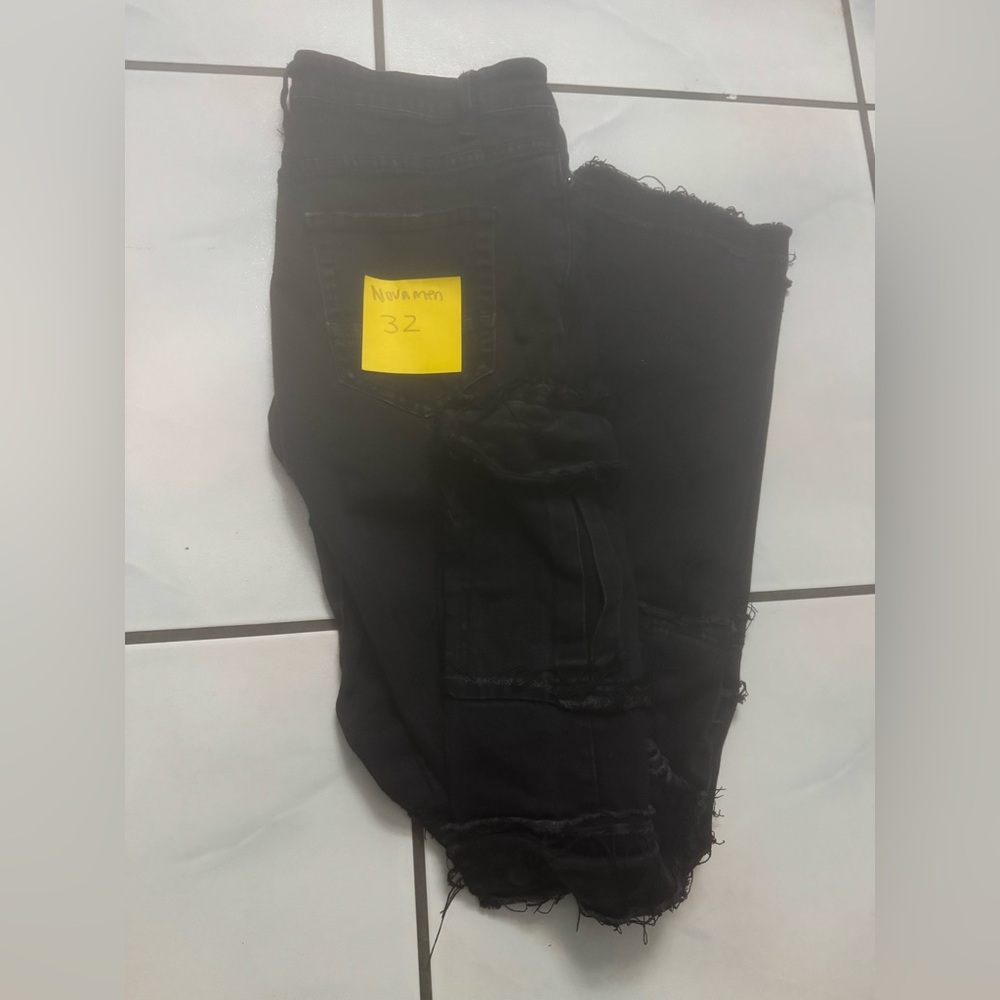 Black Stacked skinny jeans